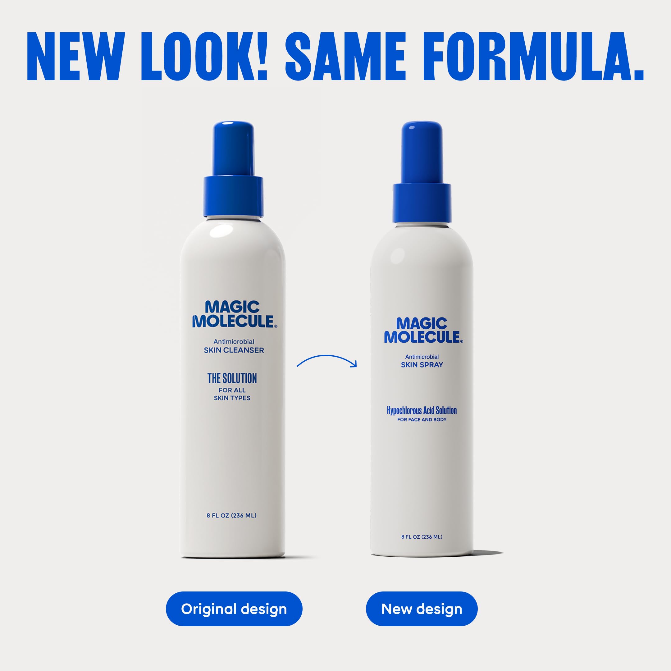 Magic Molecule HOCl spray mist application for gentle cleansing