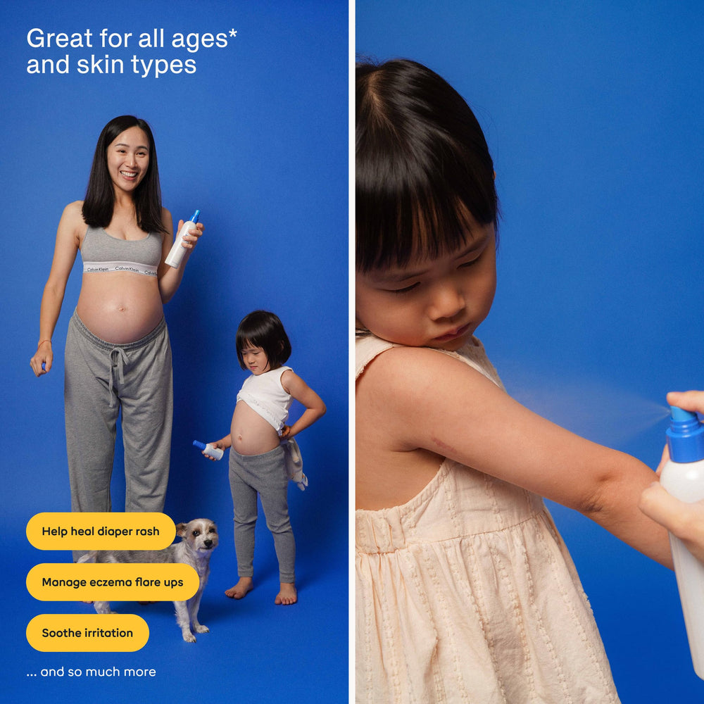 Multi-use spray for face and body care routines