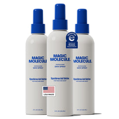 Magic Molecule Skin Cleanser bottle front highlights a gentle, non-greasy spray for sensitive skin