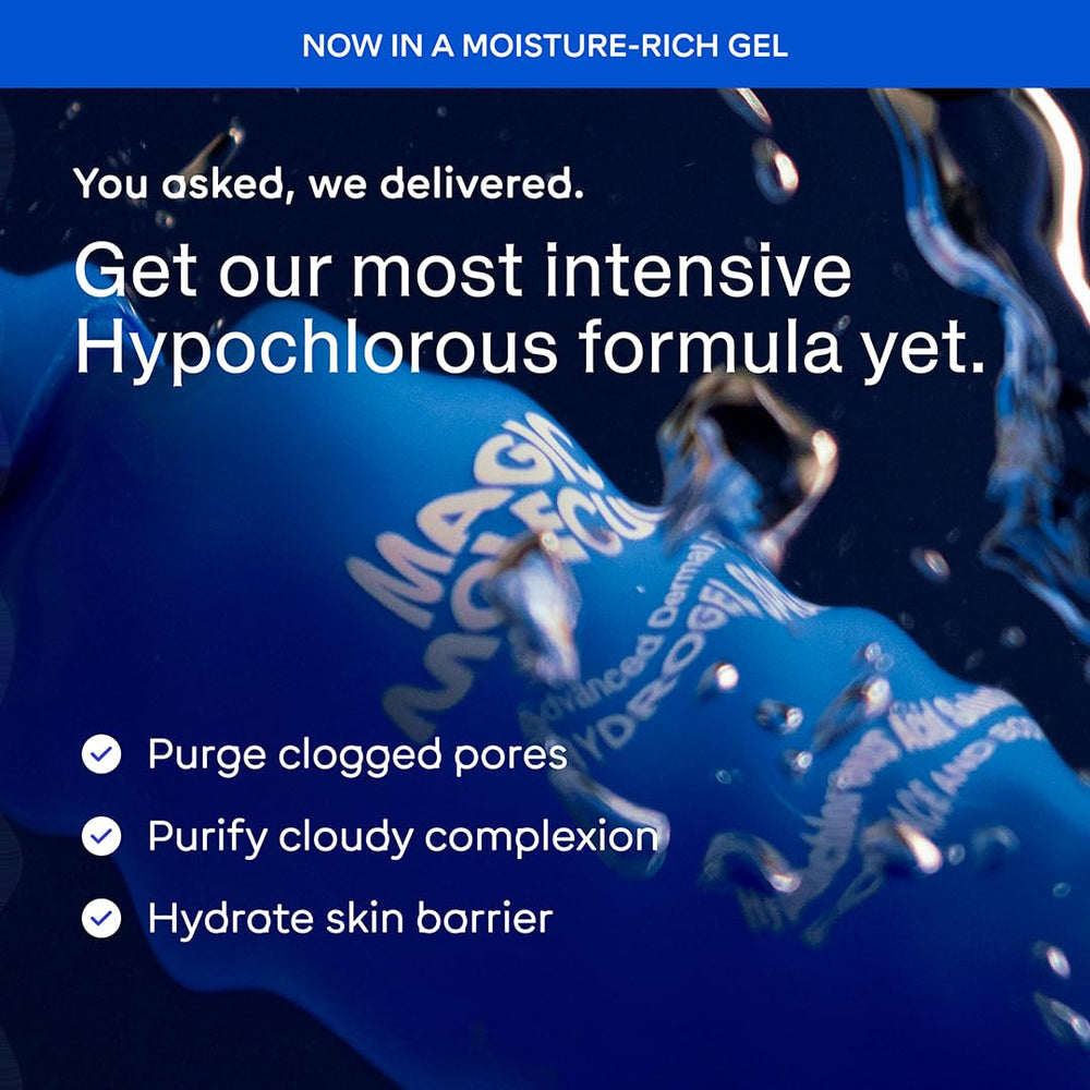 Magic Molecule velvety gel texture during application with cooling feel.