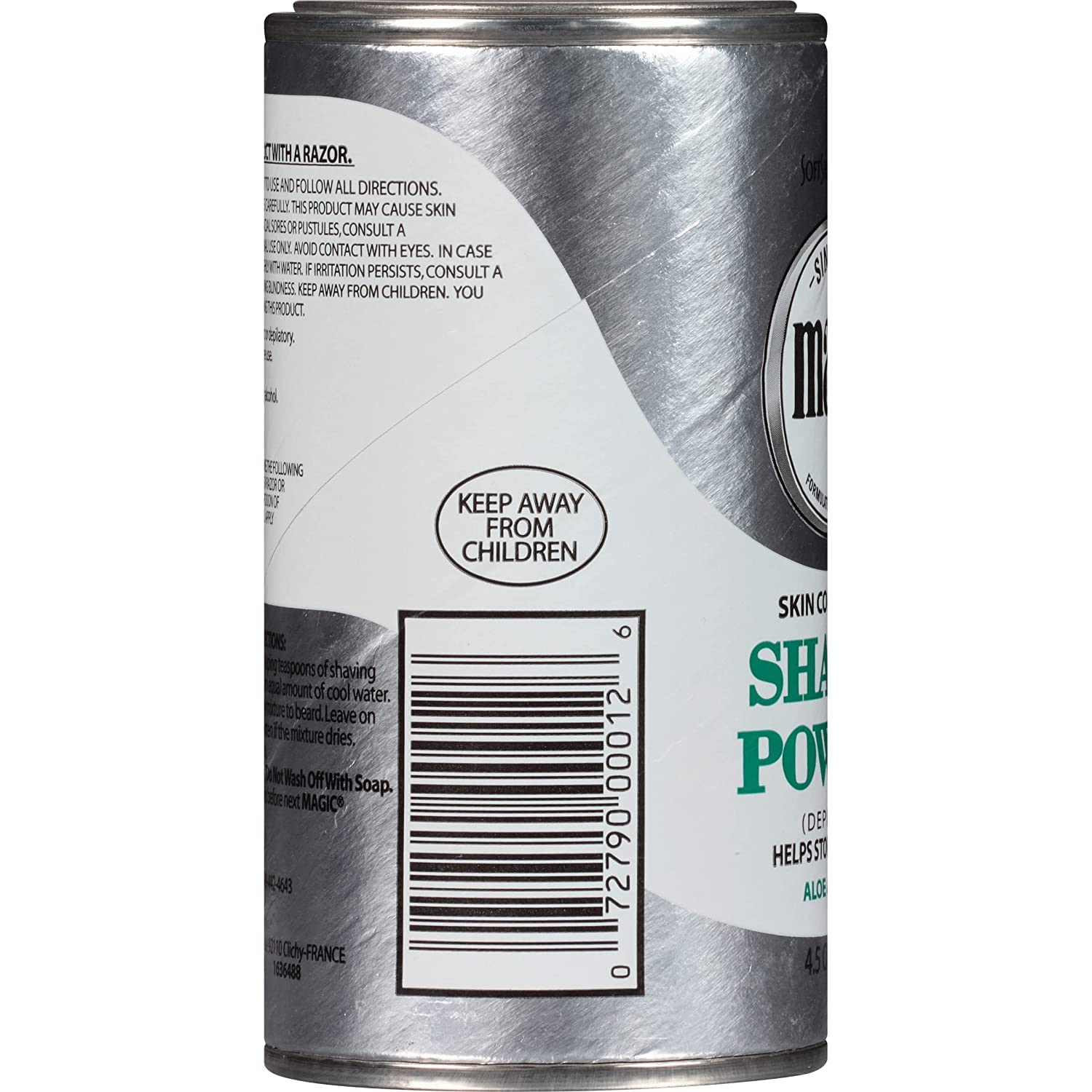Magic Skin Conditioning Shaving Powder application motion shows user-friendly mixing.