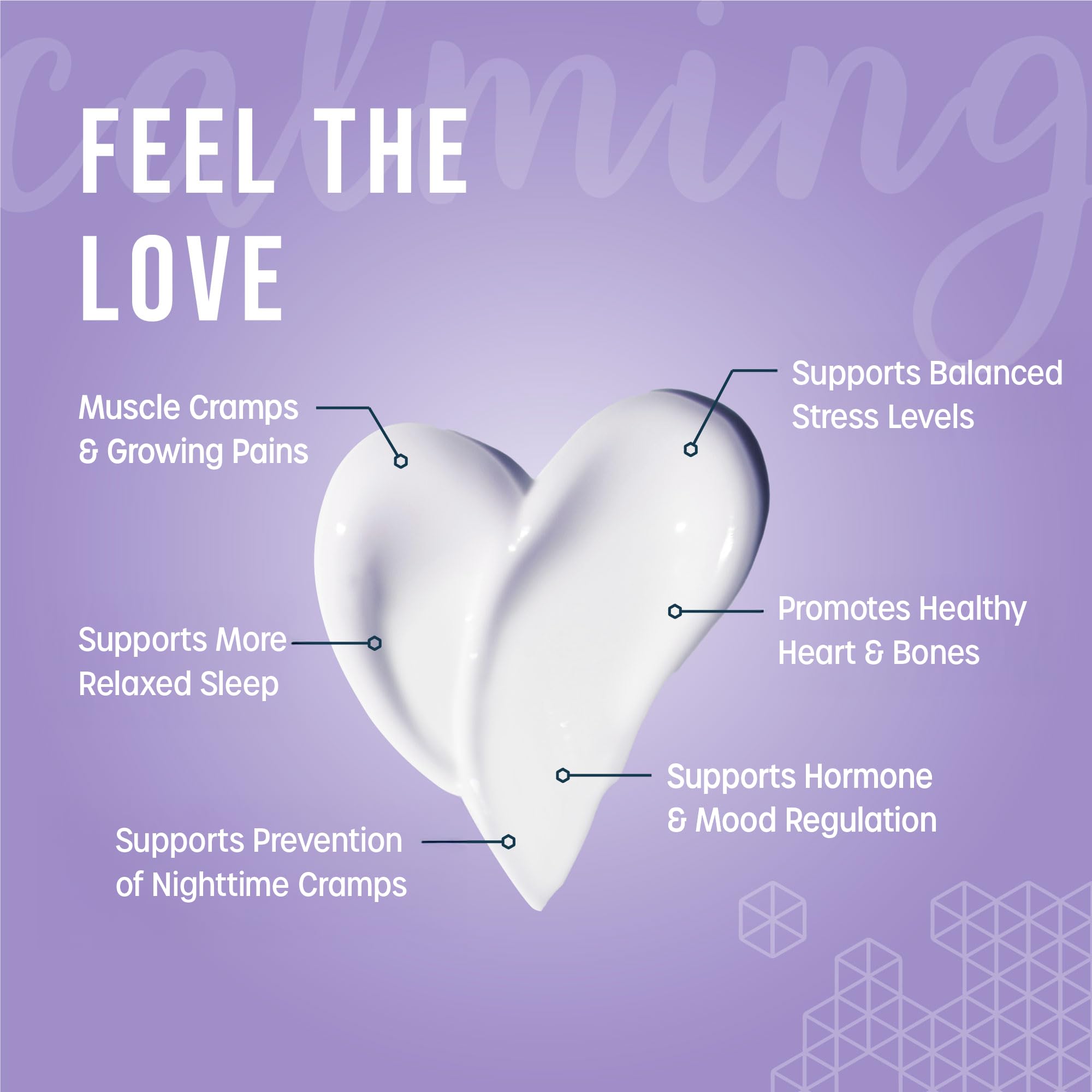 Magnesium Lotion Shop lavender-texture-application captures quick absorption and non-greasy finish