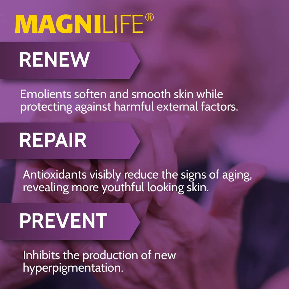 MagniLife Dark Spot Care on-face application for quick absorption during daily routine.