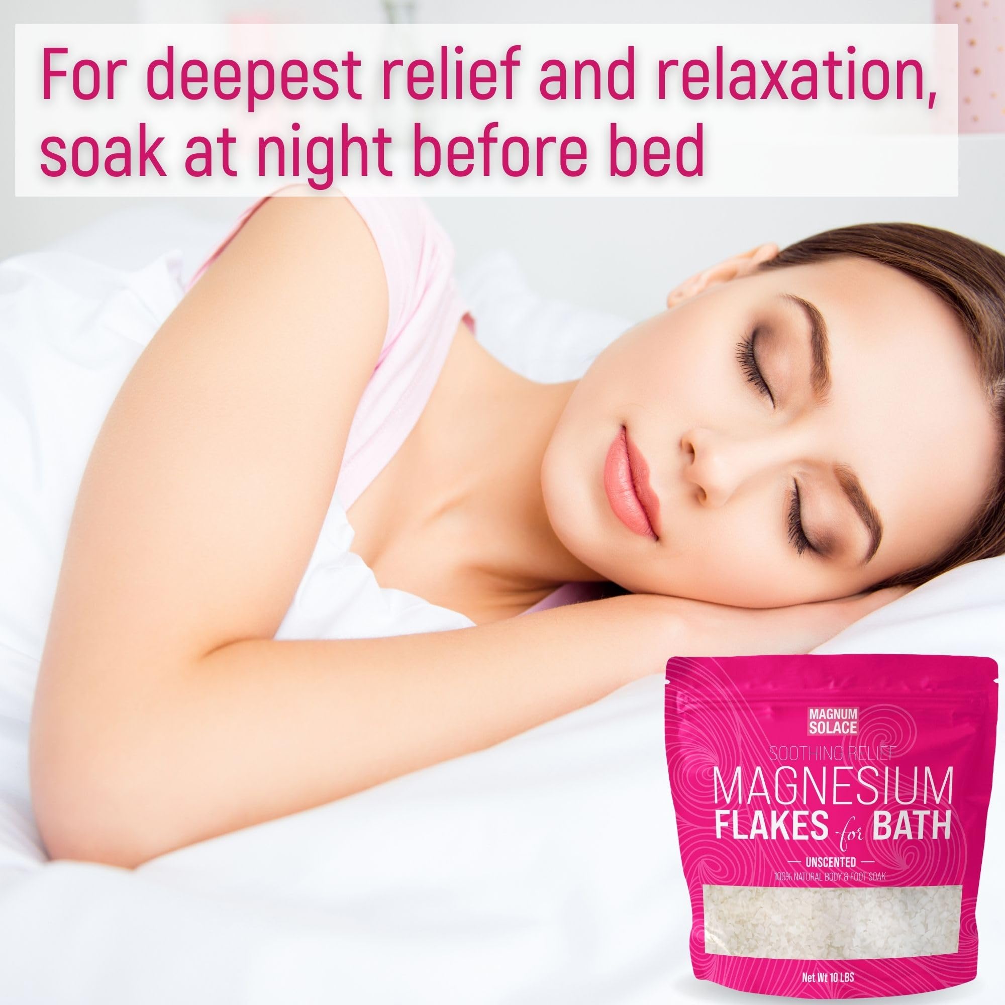 Magnum Solace night-time soaking ritual promotes relaxation and gentle muscle calm.