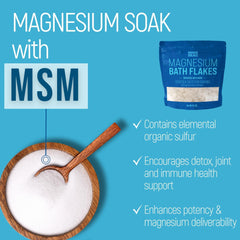 Magnum Solace pure MSM ingredient label highlighting simple, clean magnesium source.