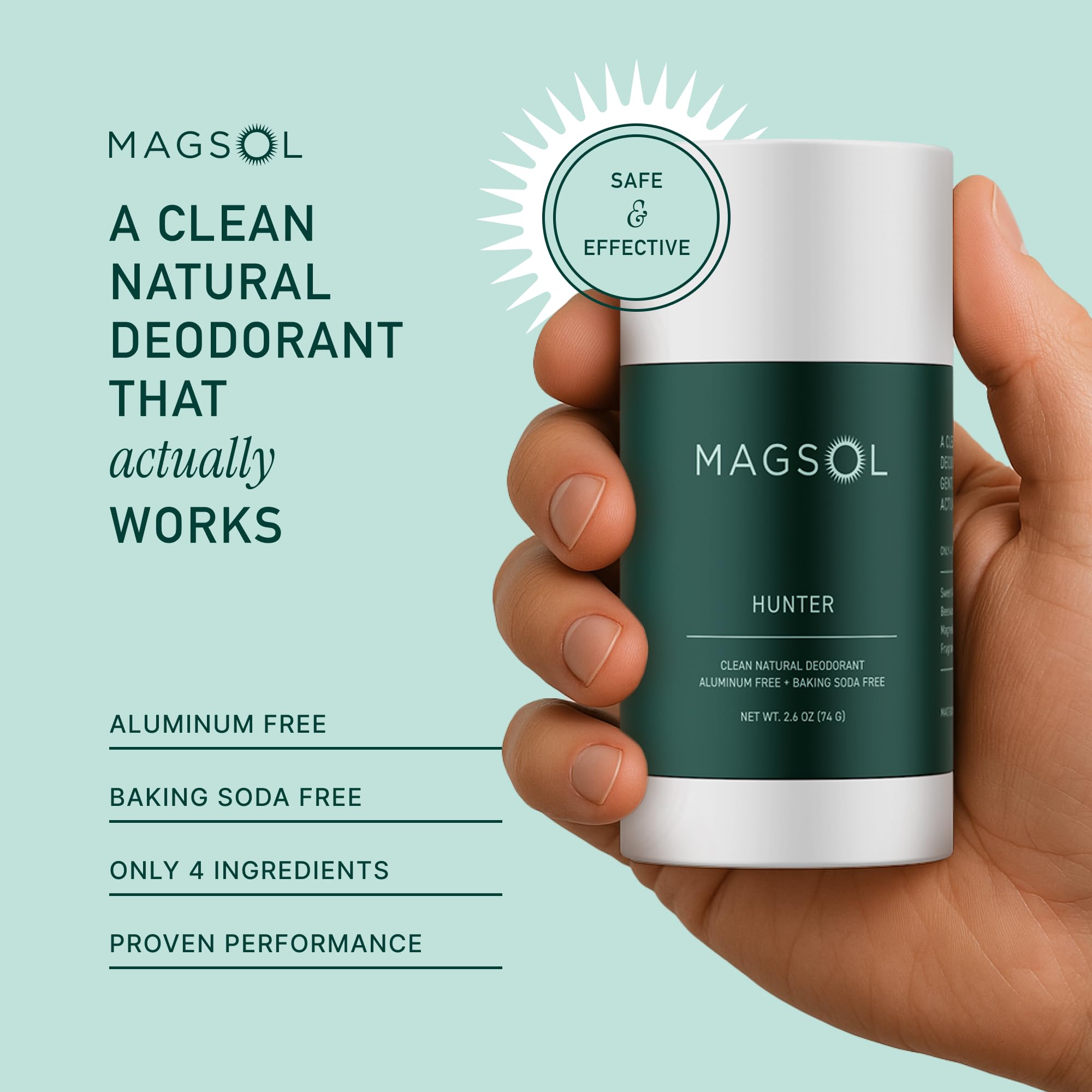 MagSol Beeswax-based formula conditions skin and enhances glide.