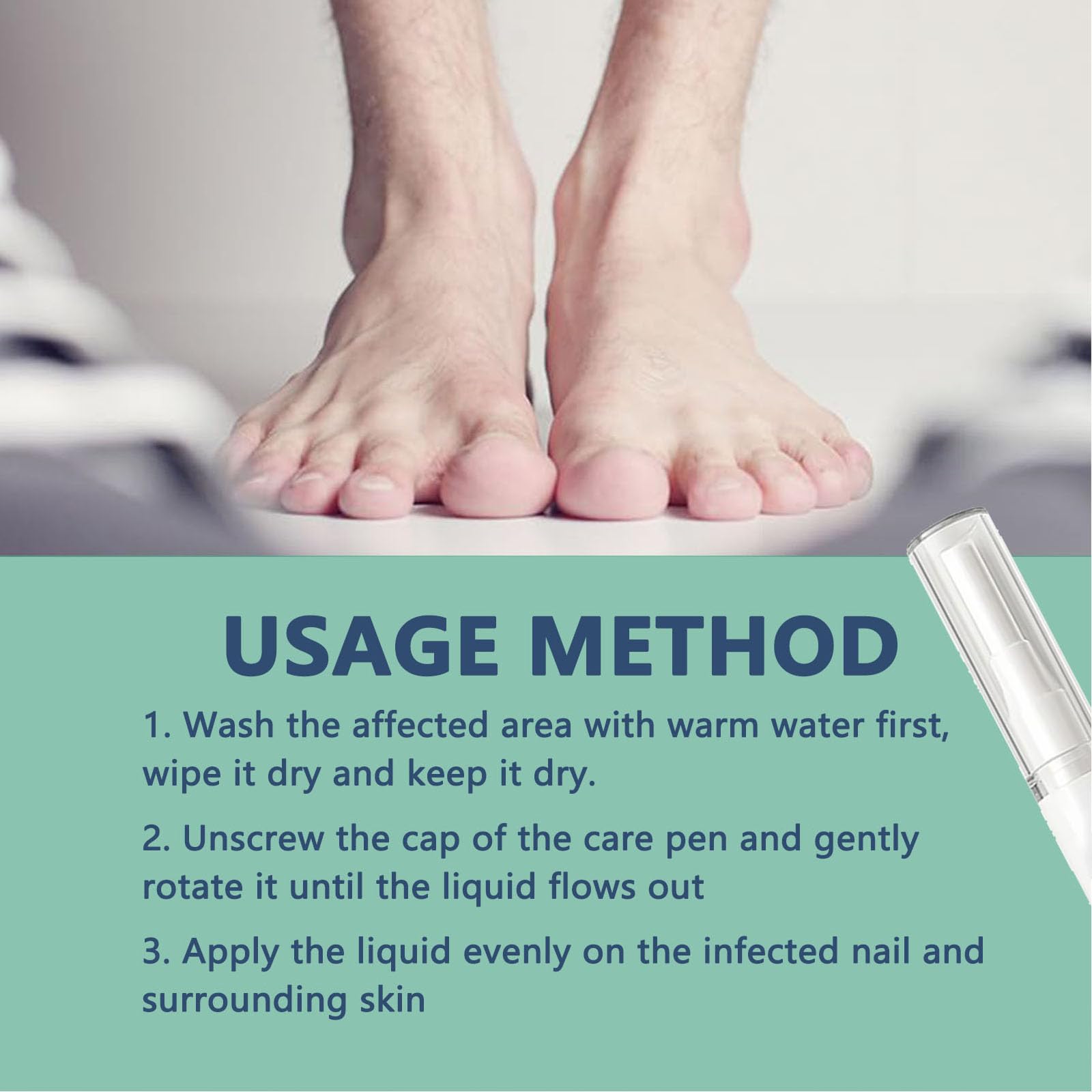 Maidlure Orvalle Nail Pen on nail demonstrating quick absorption.