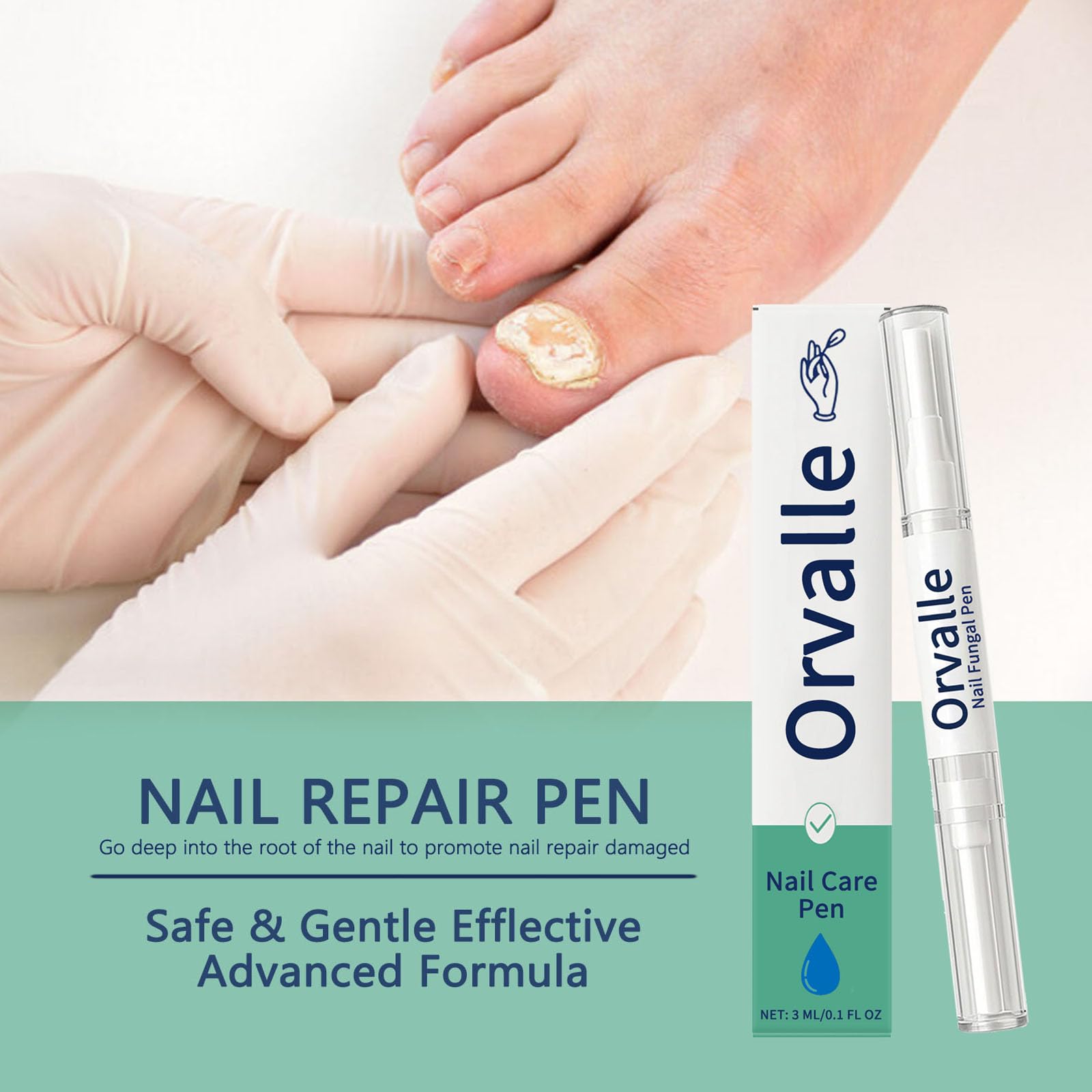 Maidlure Orvalle Nail Pen portable size fits in a bag.
