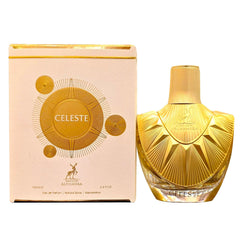 Maison Alhambra Celeste top notes bergamot and pear for a fresh opening.