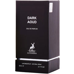 Maison Alhambra Dark Aoud base-vanilla-tonka-ambergris lingers with warm, luxurious trail.