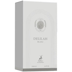 Maison Alhambra Delilah Blanc gift box with bottle ideal for special occasions.