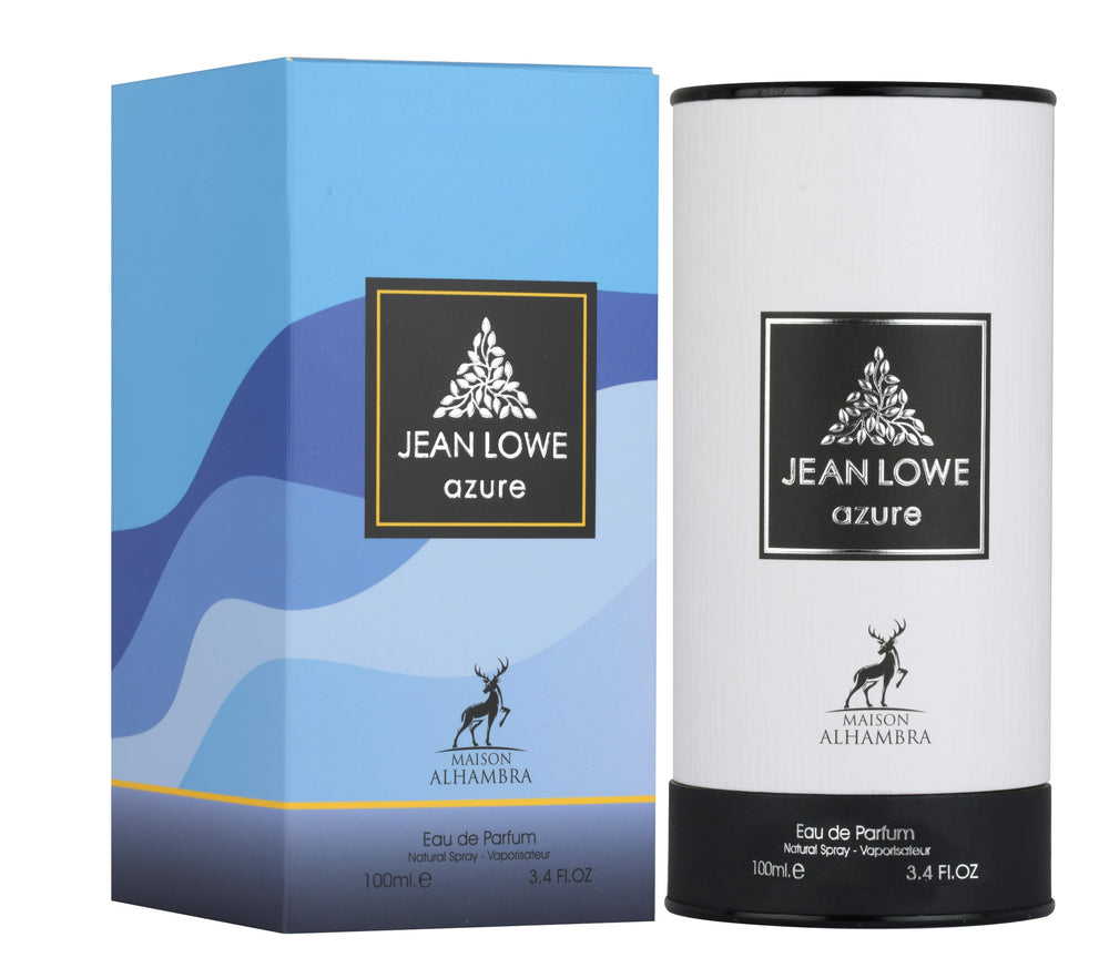 Maison Alhambra Jean Lowe Azure spray in hand demonstrates easy application and immediate scent release.