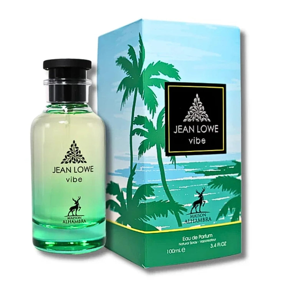 Maison Alhambra Jean Lowe Vibe bottle front; vibrant citrus energy for daytime wear.