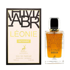 Maison Alhambra Leonie Intense packaging box showing premium presentation.