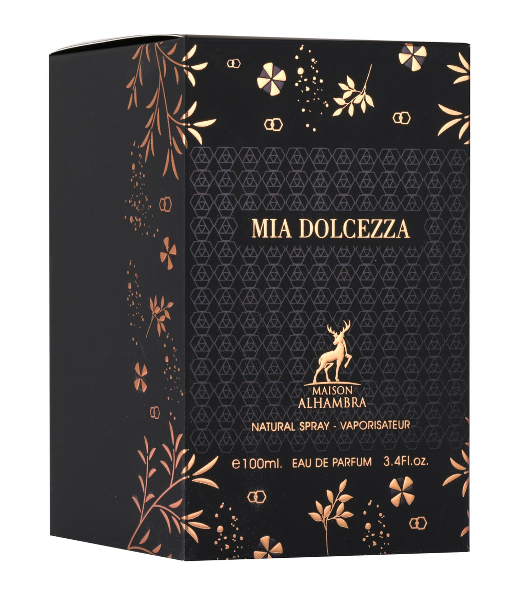 Musk and sandalwood base note image suggests warm, enduring depth