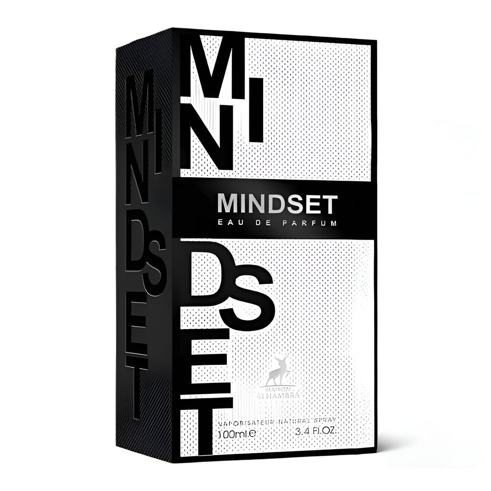 Maison Alhambra Mindset base-amber-musk conveys warm depth for lasting impressions and cozy familiarity.