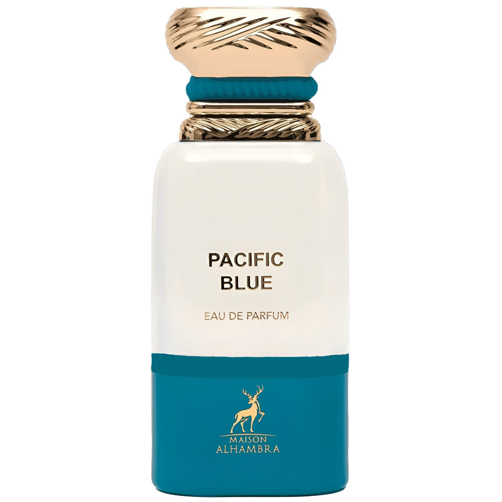 Maison Alhambra Pacific Blue EDP bottle front coastal freshness for daily wear