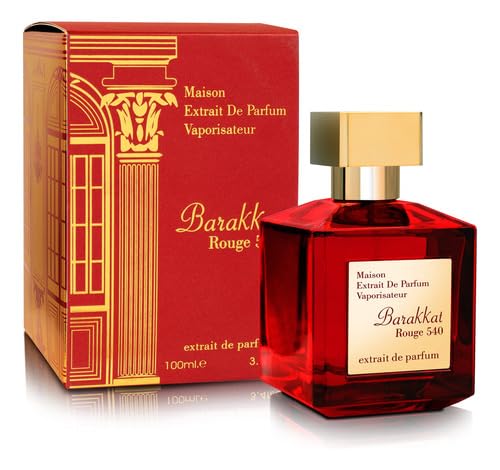 Closeup of Barakkat Rouge 540 cap showing premium design for gifting