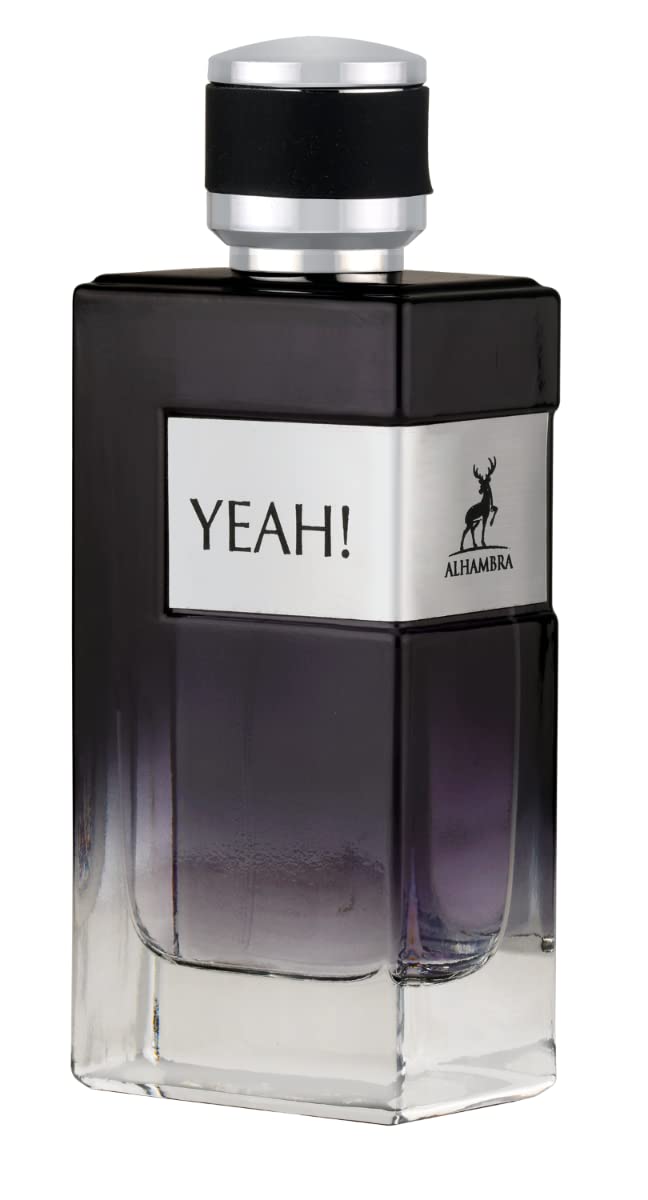 Maison Alhambra Yeah! middle-notes scene with sage and juniper depth.