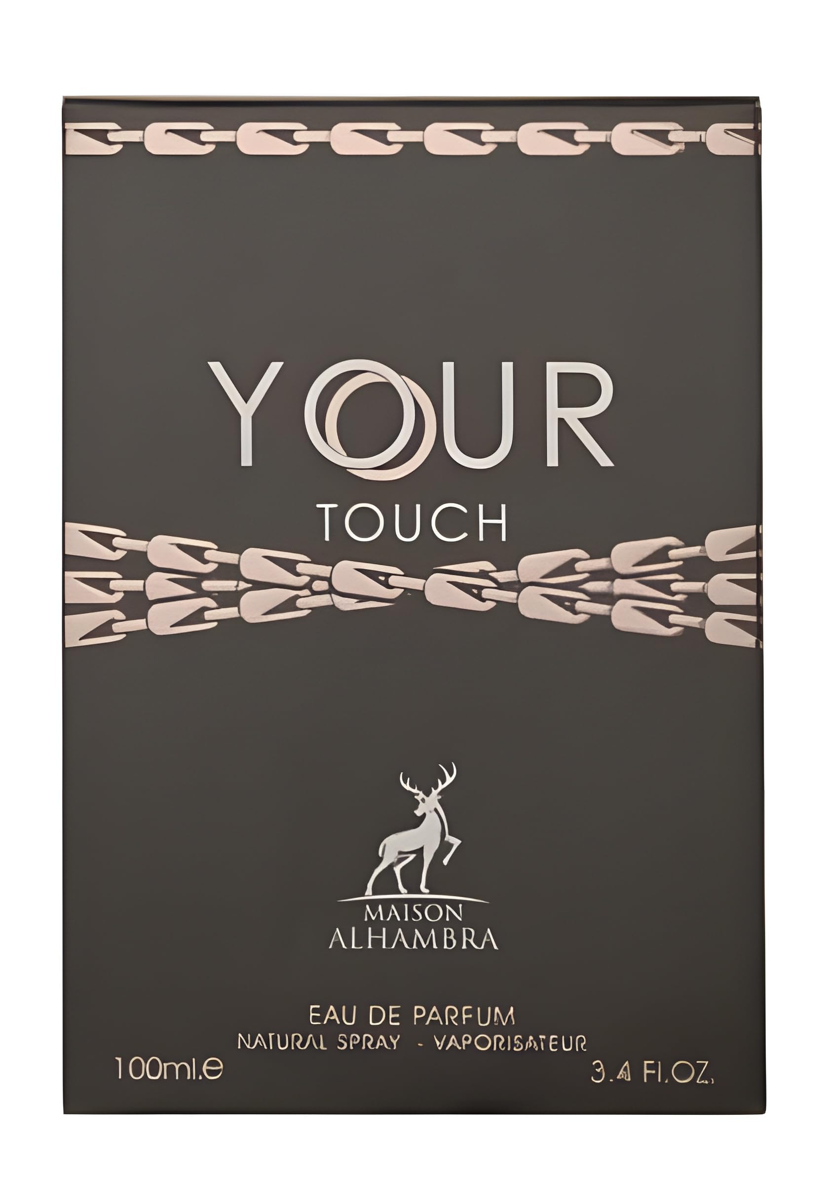 Maison Alhambra Your Touch base notes showcase vanilla and cedar for lasting warmth.