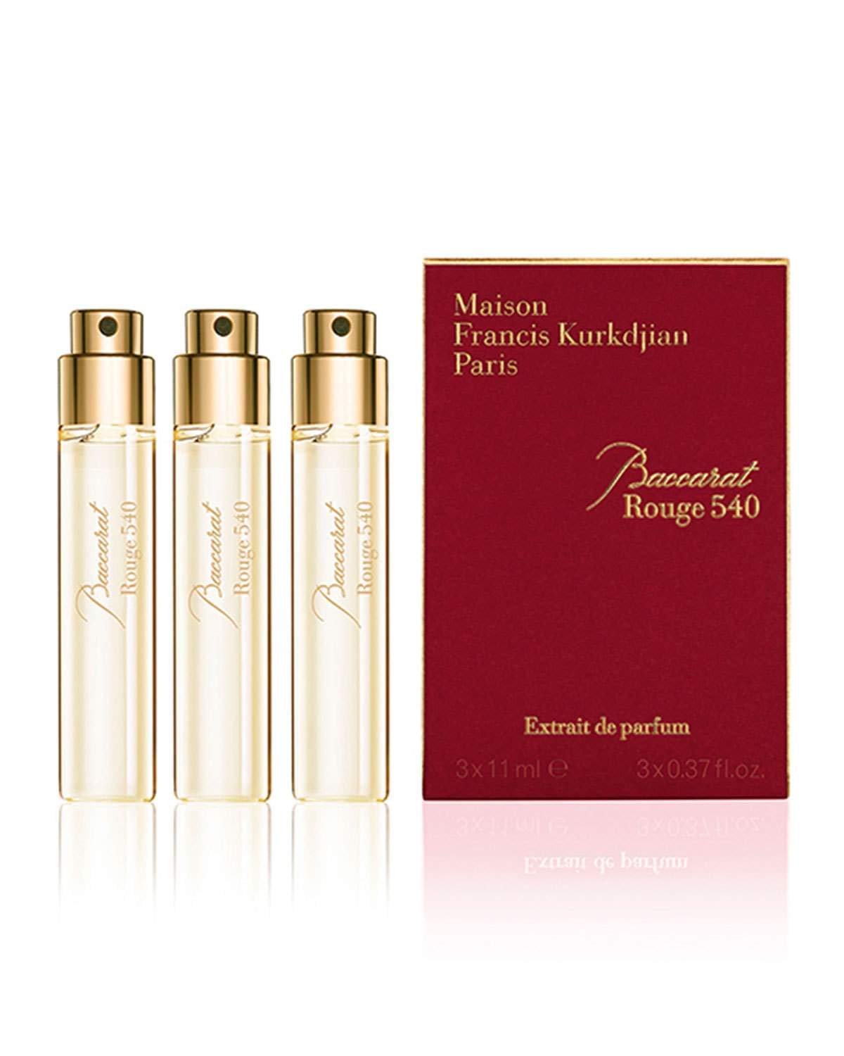 Maison Francis Kurkdjian Baccarat Rouge 540 Extrait 3x11ml set image for travel-friendly luxury fragrance