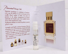 Maison Francis Kurkdjian Baccarat Rouge 540 vial being applied for an elegant scent