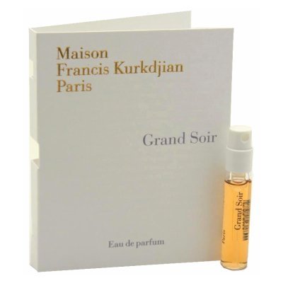 Grand Soir vial spray from Maison Francis Kurkdjian offers long-lasting warmth for refined evenings.