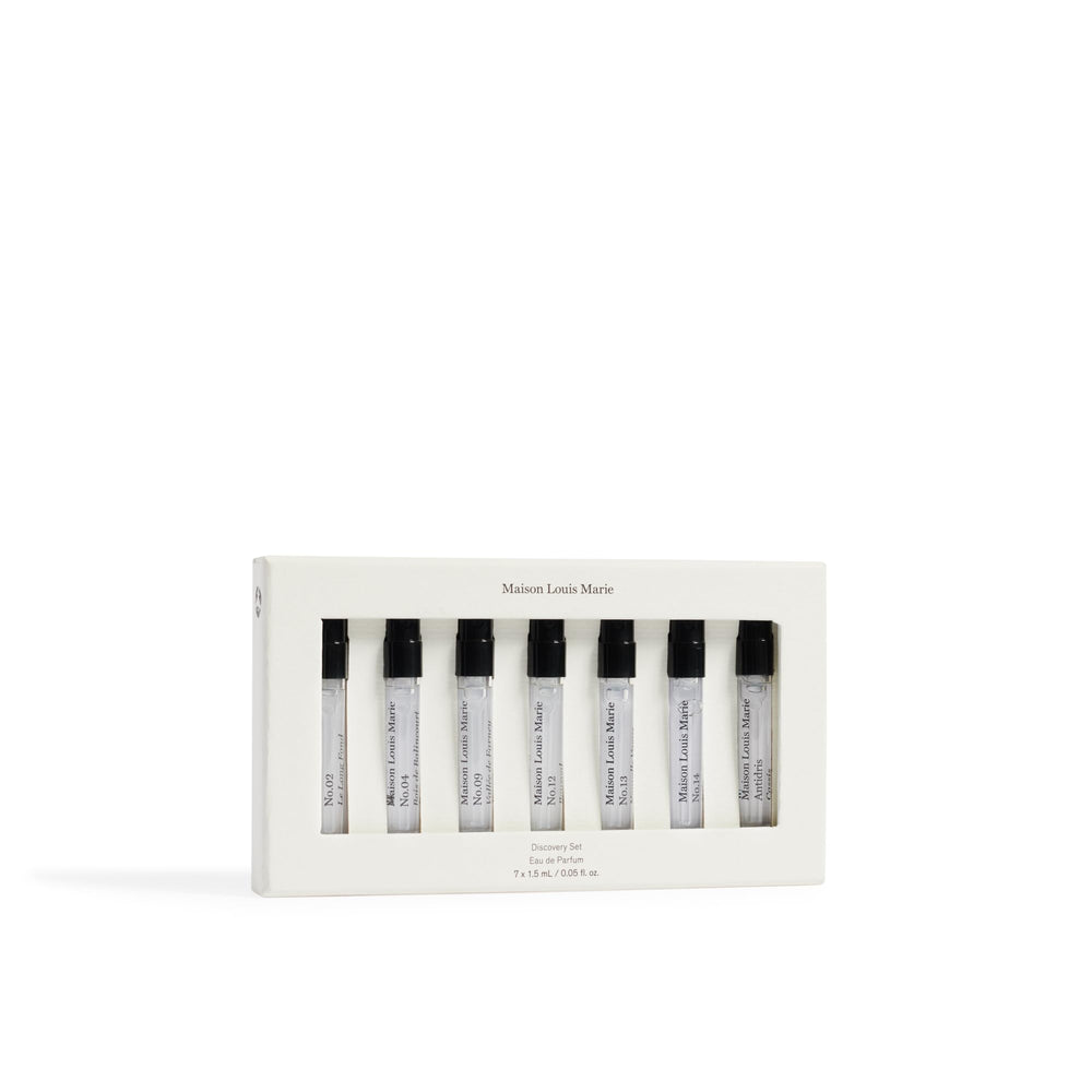 Maison Louis Marie discovery set Vallee de Farney vial for effortless day-to-night transition.