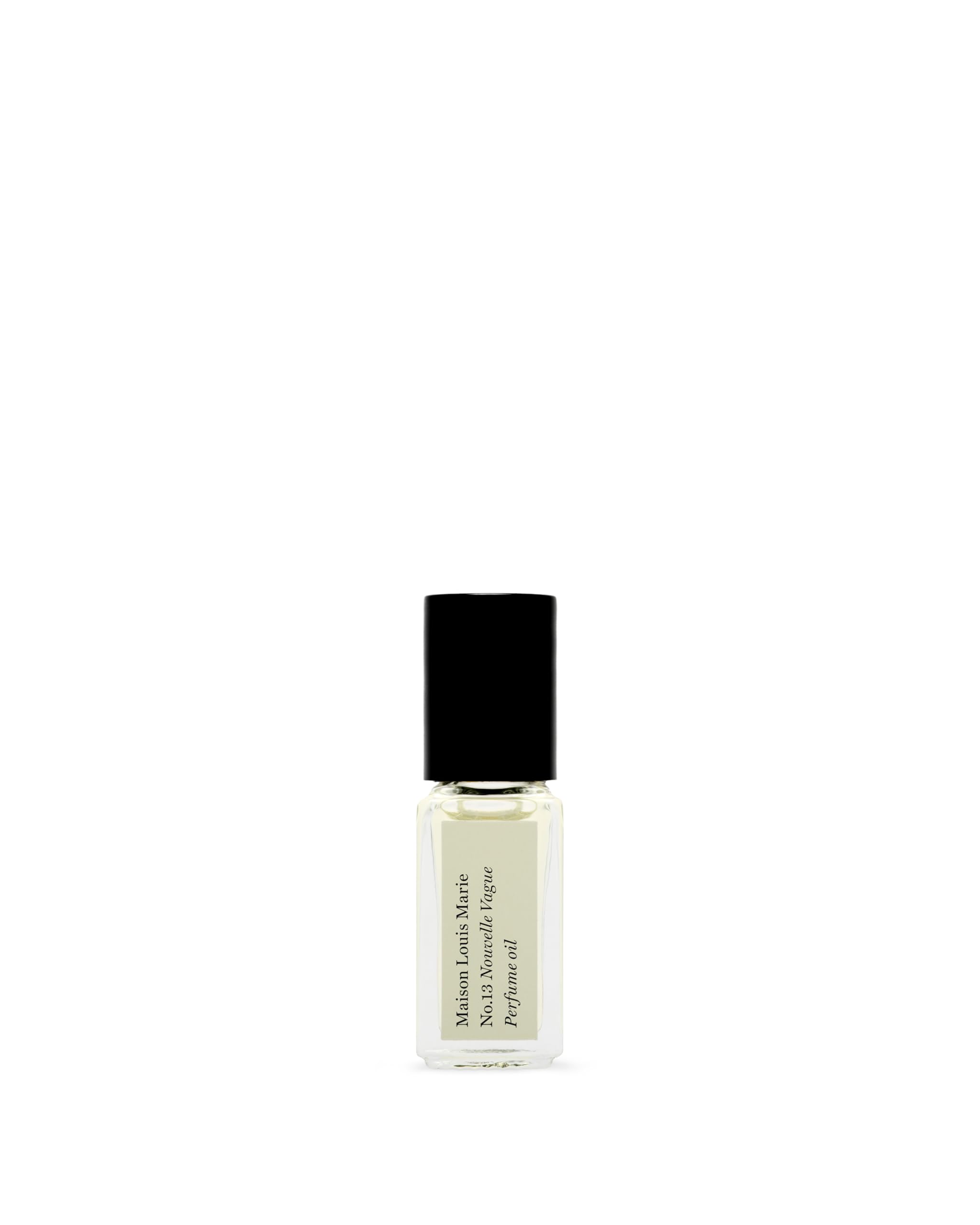 Maison Louis Marie No.13 Nouvelle Vague roll-on cap close-up for travel-friendly use.