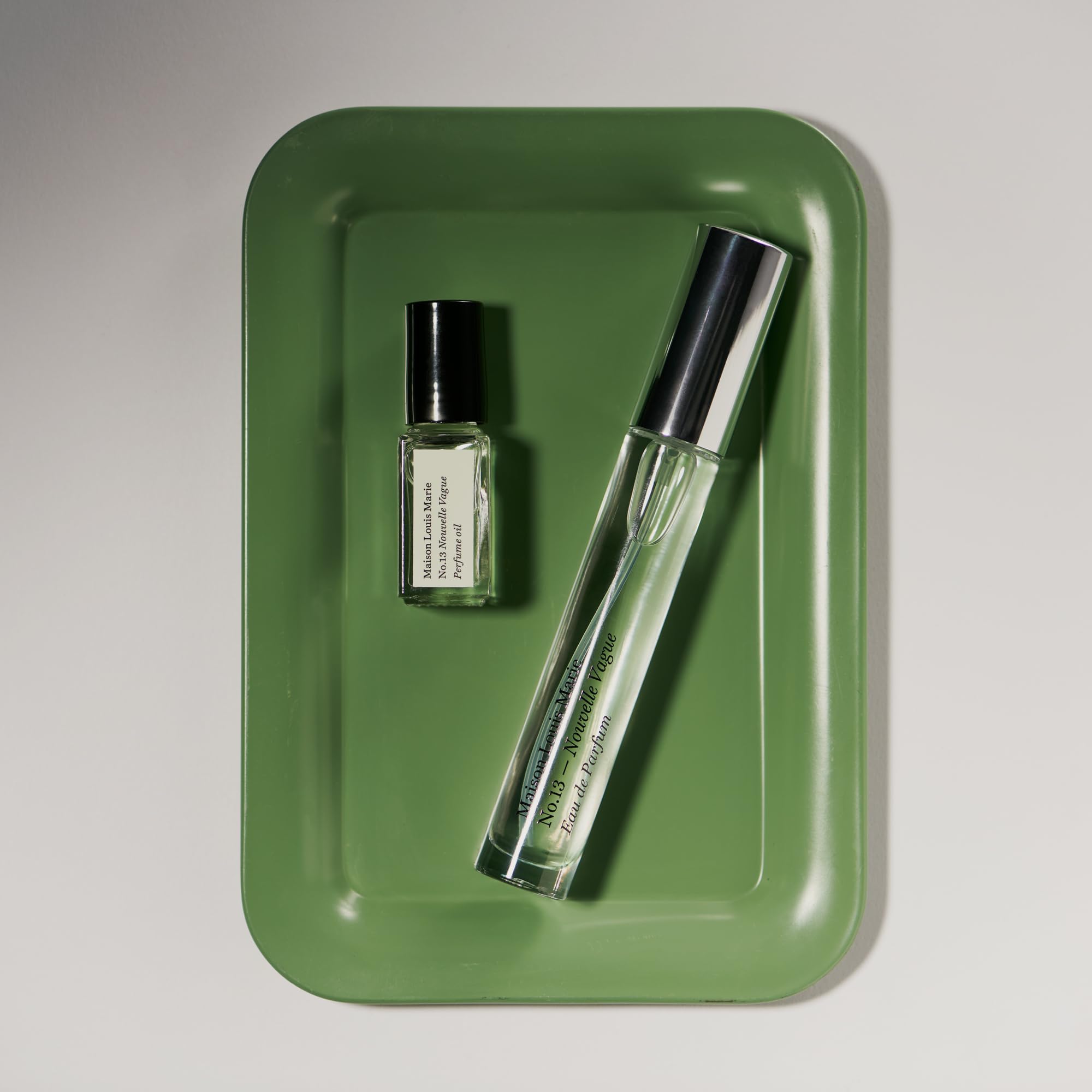 Maison Louis Marie No.13 Nouvelle Vague glass bottle offered for long-lasting aroma.