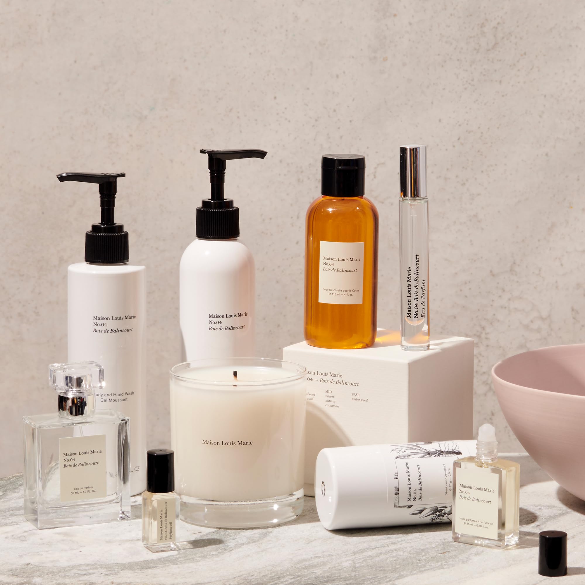 Maison Louis Marie No.04 after-work refresh with a light, all-day fragrance.