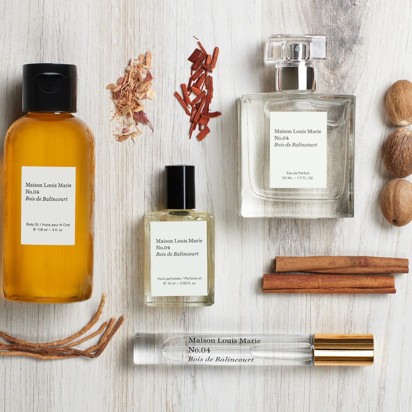Maison Louis Marie No.04 Bois de Balincourt vetiver mid-notes with spice warmth