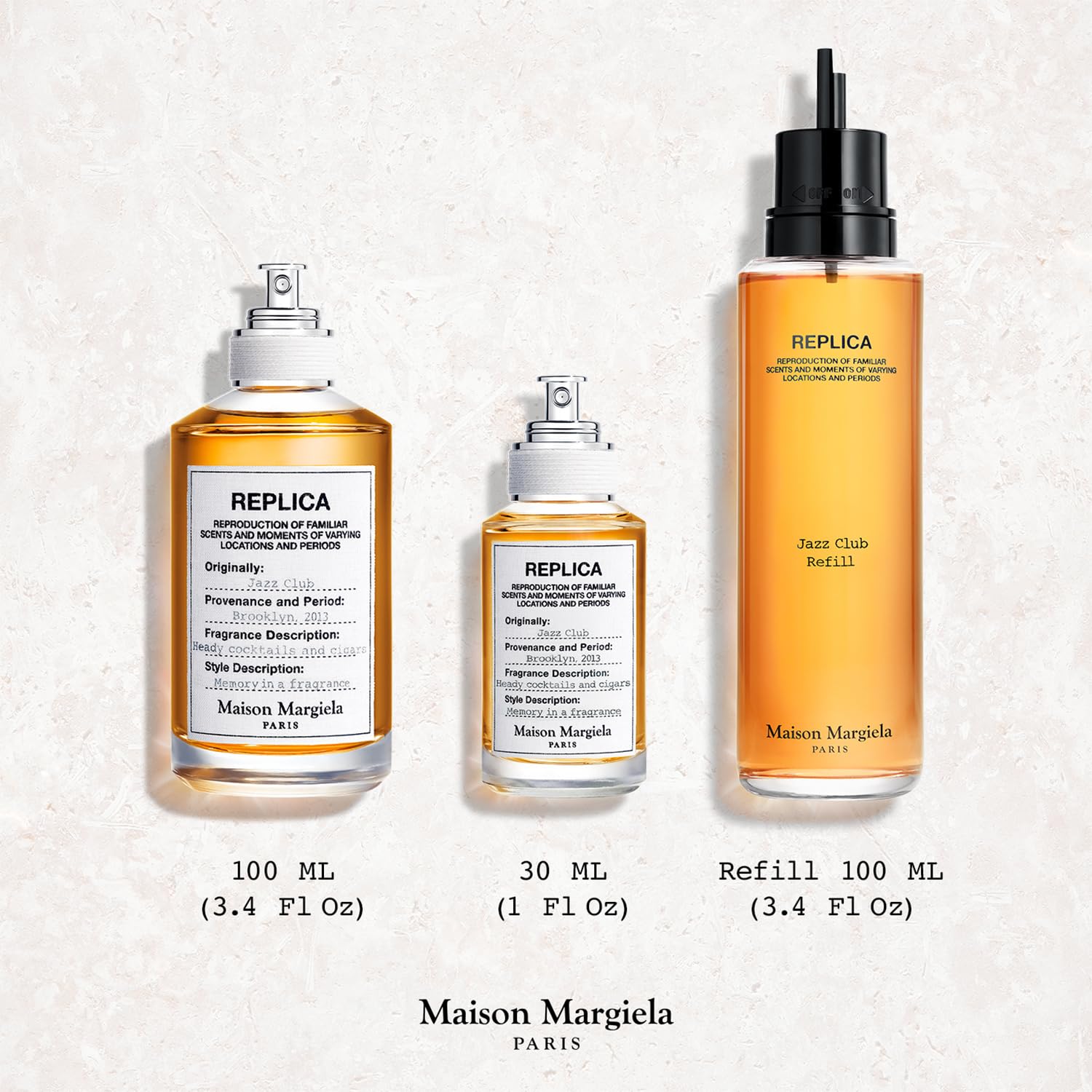 maison margiela jazz club refill on-shelf shot suggests easy restock for seasonal fragrance routines