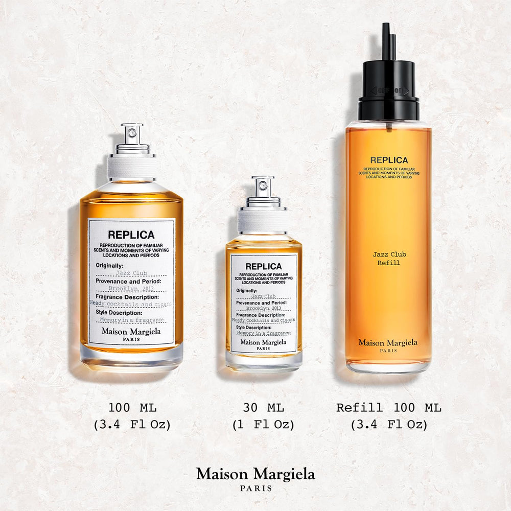 maison margiela jazz club refill on-shelf shot suggests easy restock for seasonal fragrance routines