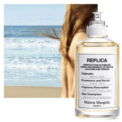 Maison Margiela Beachwalk spray nozzle demonstrates quick, even application for a midday refresh.