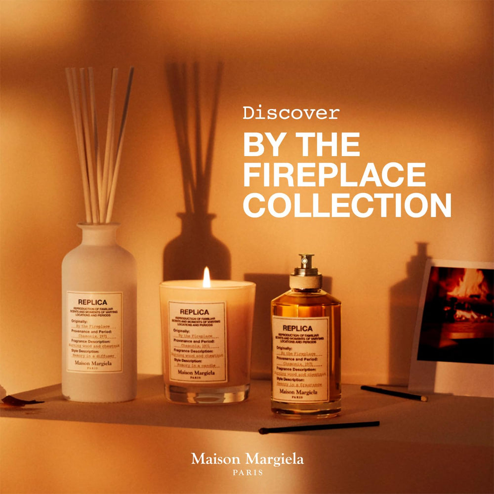 Maison Margiela Replica By the Fireplace Vanilla and red berries add subtle sweetness for a cozy aura.