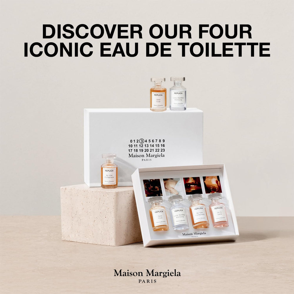 Maison Margiela Replica By the Fireplace miniature evokes fireside coziness for nights out.