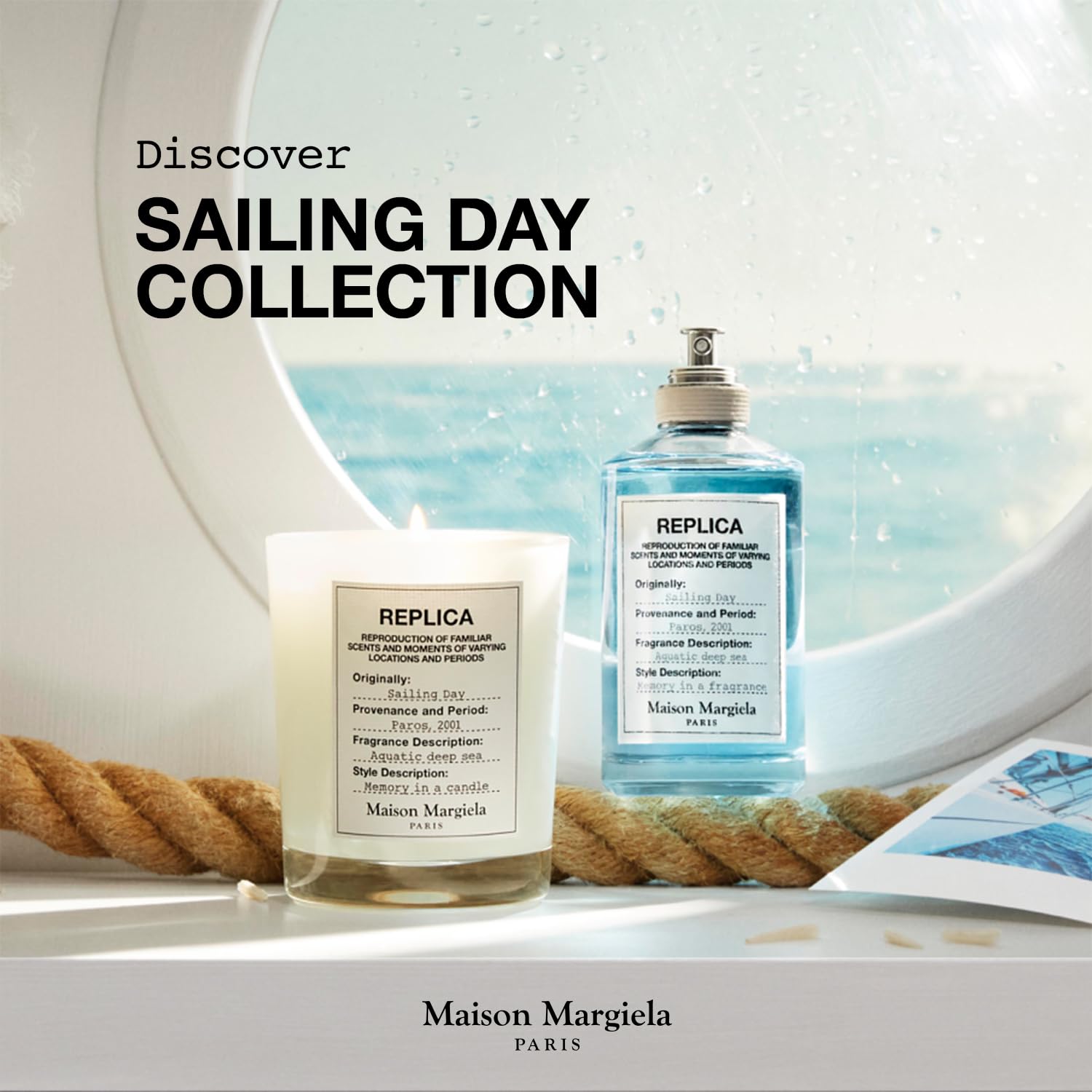 Maison Margiela Replica Sailing Day summer-walk image evokes coastal memories with clean notes.