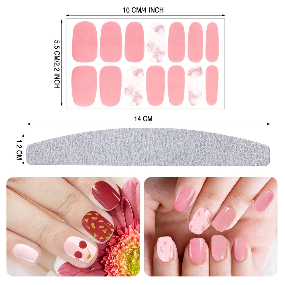 Maitys 40 sheets nail polish stickers offering versatile designs for chic nails