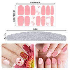 Maitys 40 sheets nail polish stickers offering versatile designs for chic nails