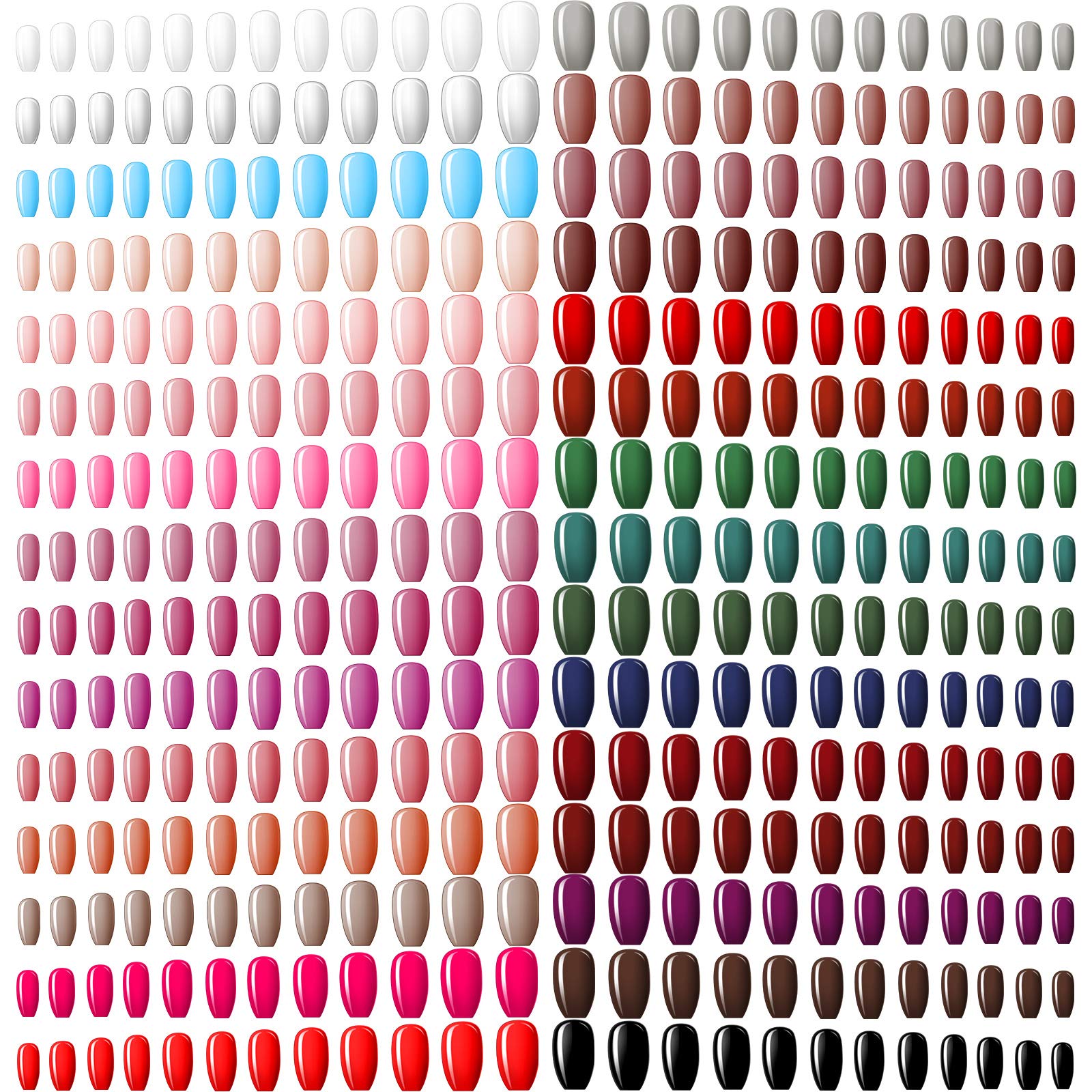 Maitys 720 piece nails package overview for versatile DIY manicures