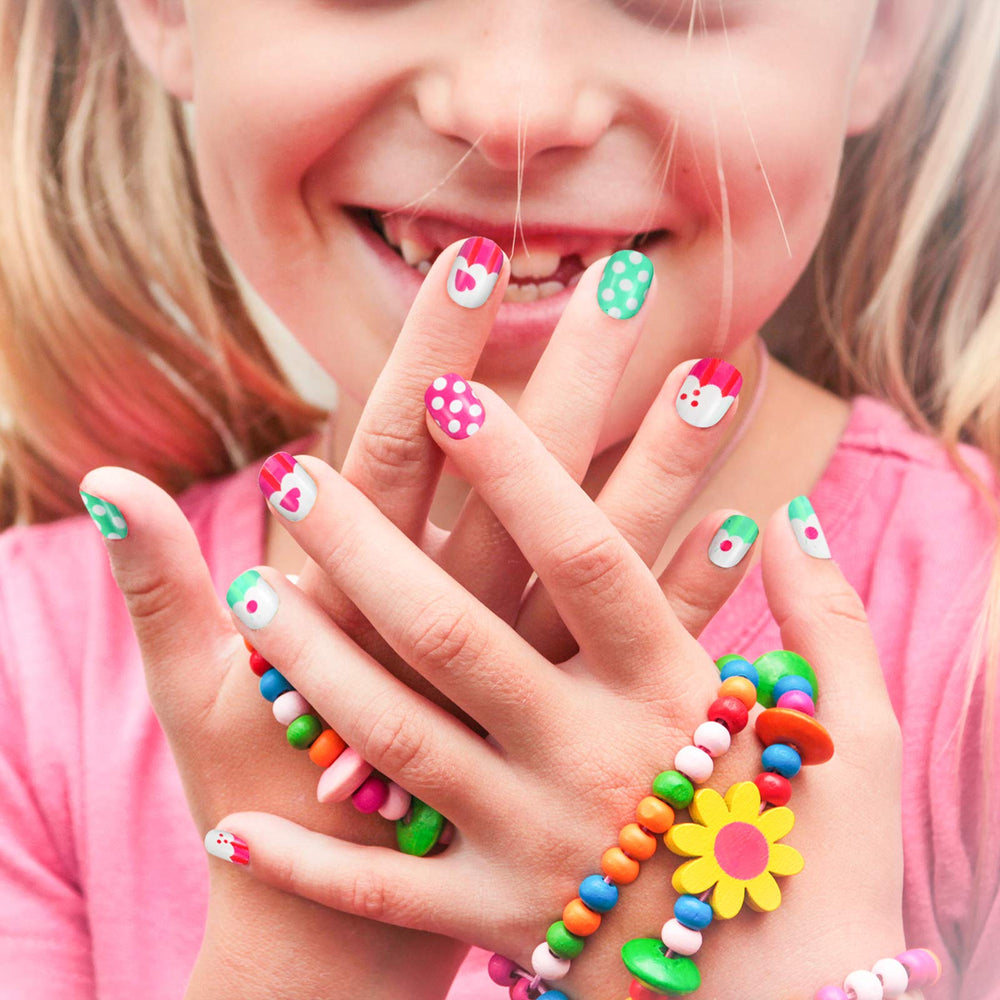 Maitys DIY home nail art for kids supports creative, mess-friendly crafting.