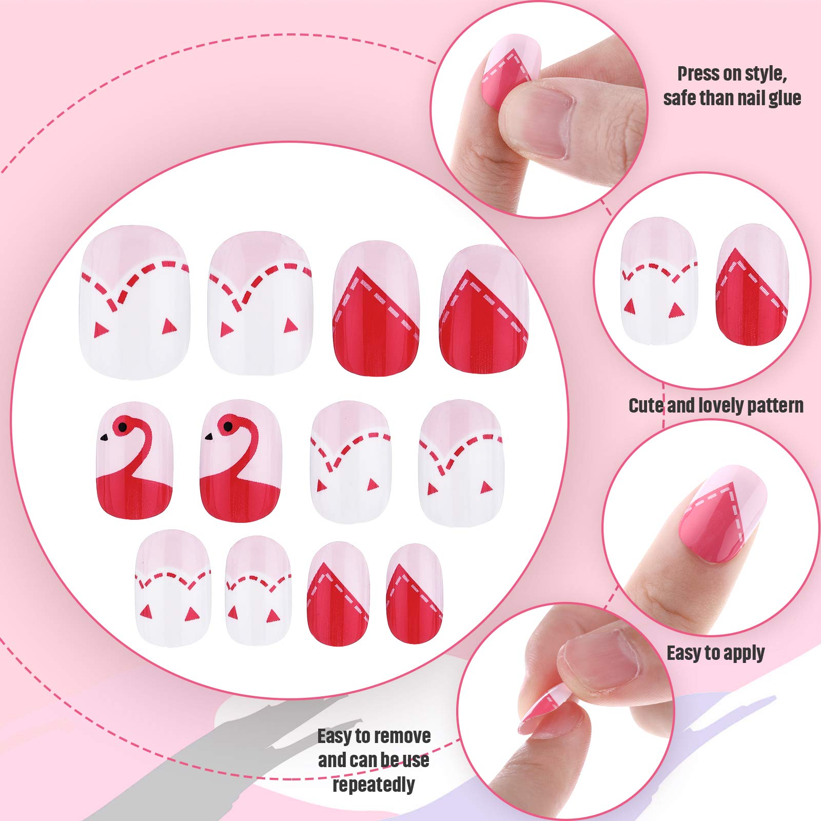 Maitys pre-glued press-on nails enable quick, mess-free application for kids.