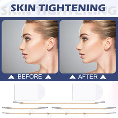 Maitys face lift tapes being applied on the face for easy use at home