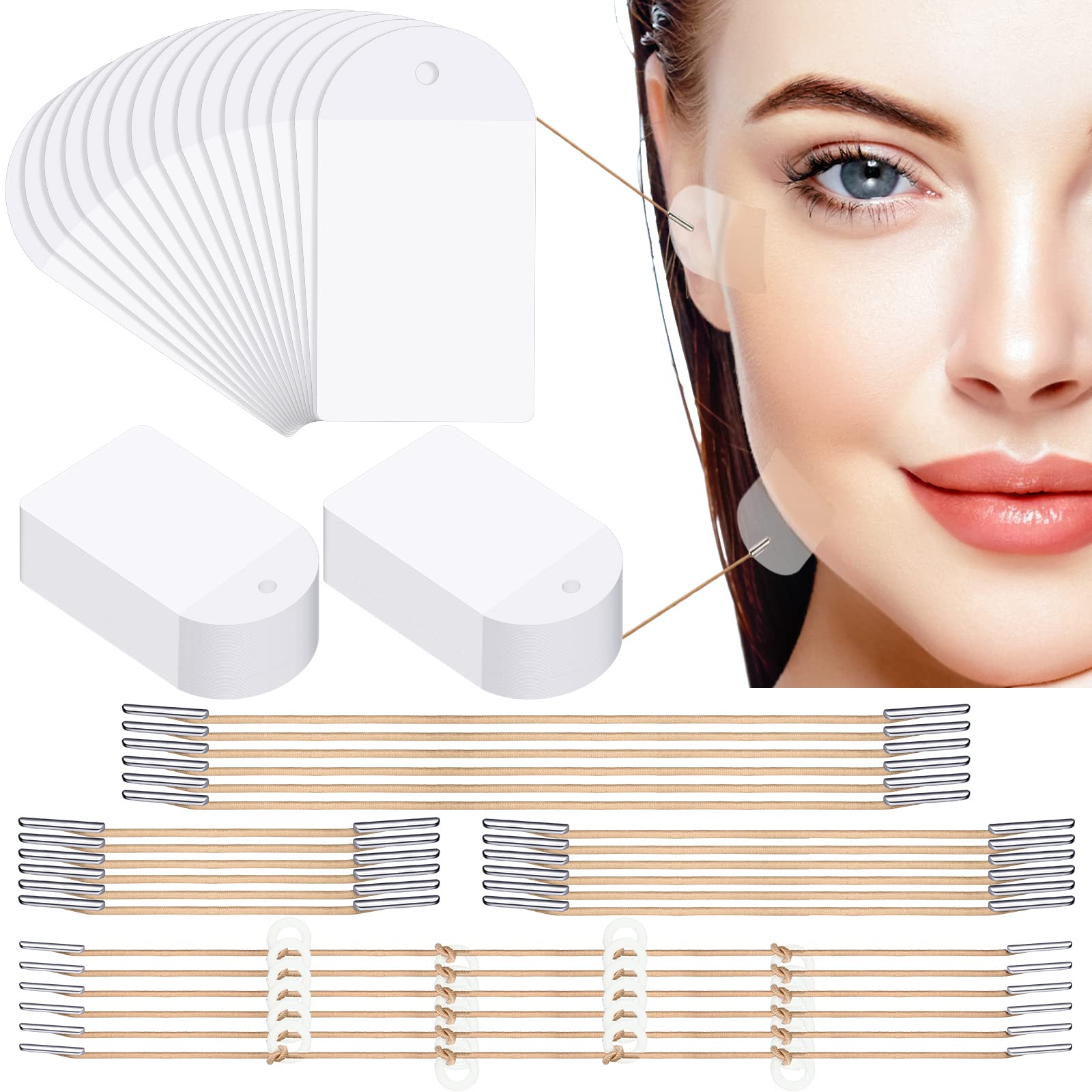 Maitys face lift tapes packaging: travel-friendly 204-piece kit for quick on-the-go lifting touch-ups