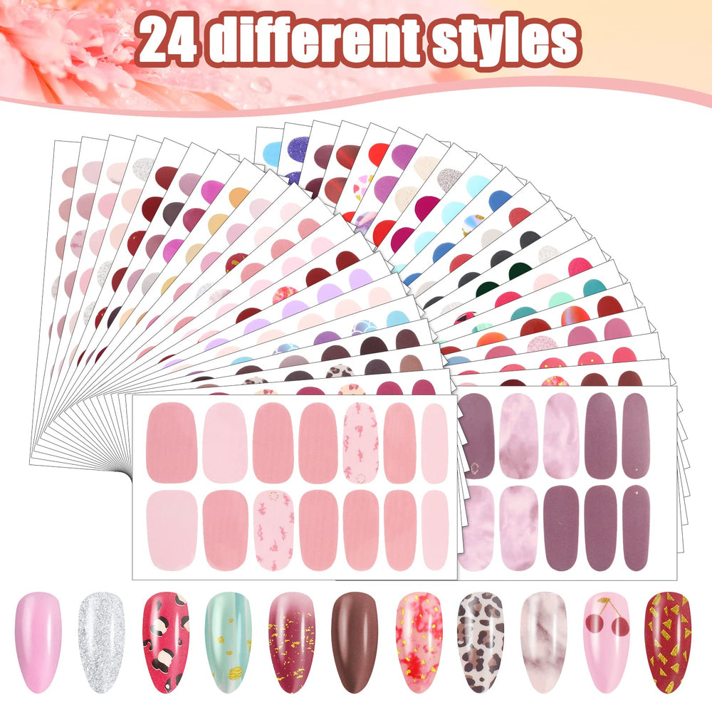 Maitys nail stickers variety designs for quick DIY glam on natural or false nails