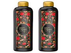 Maja perfumed talcum powder 2-pack packaging on display
