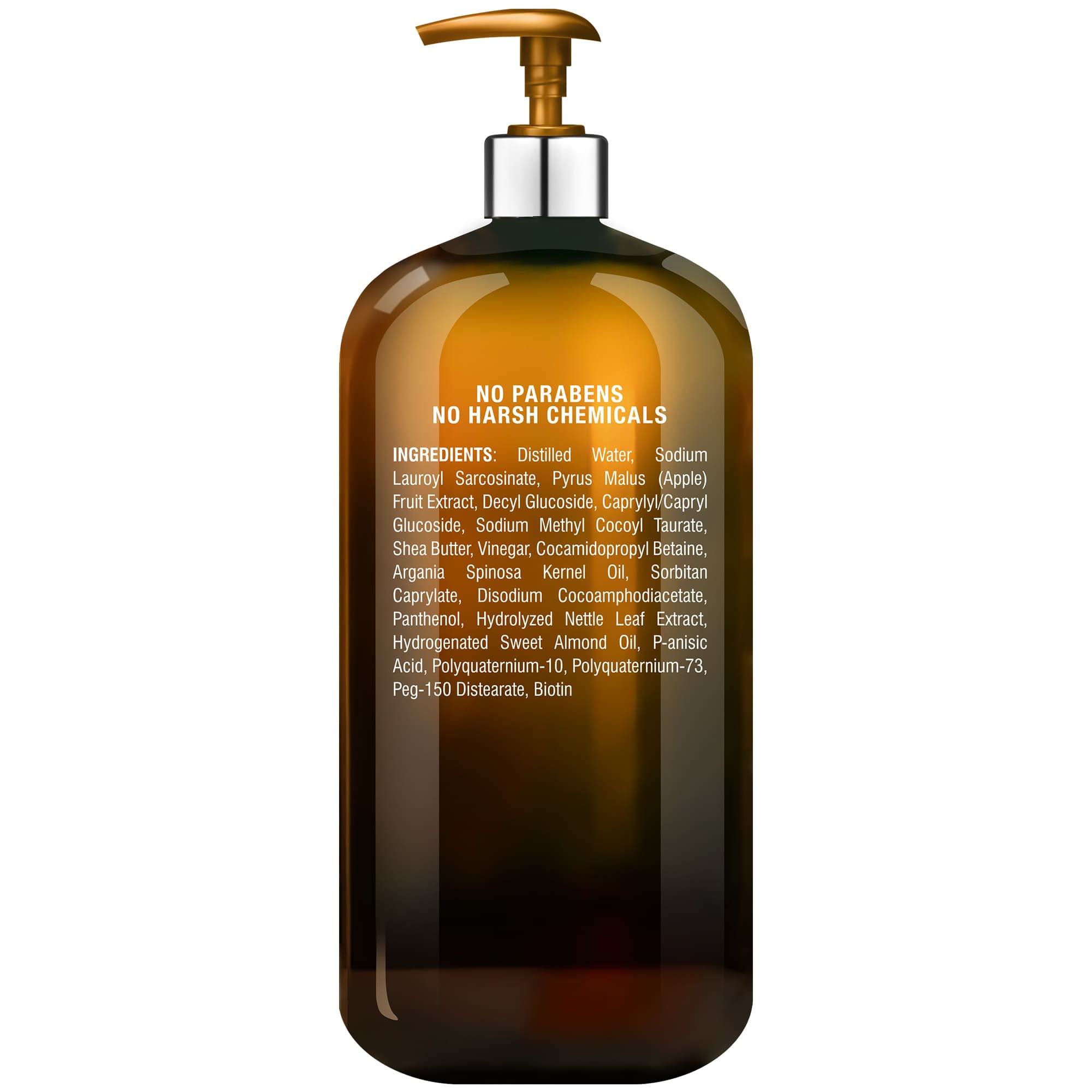 Majestic Pure Apple Cider Vinegar Shampoo on sink ready for daily use.