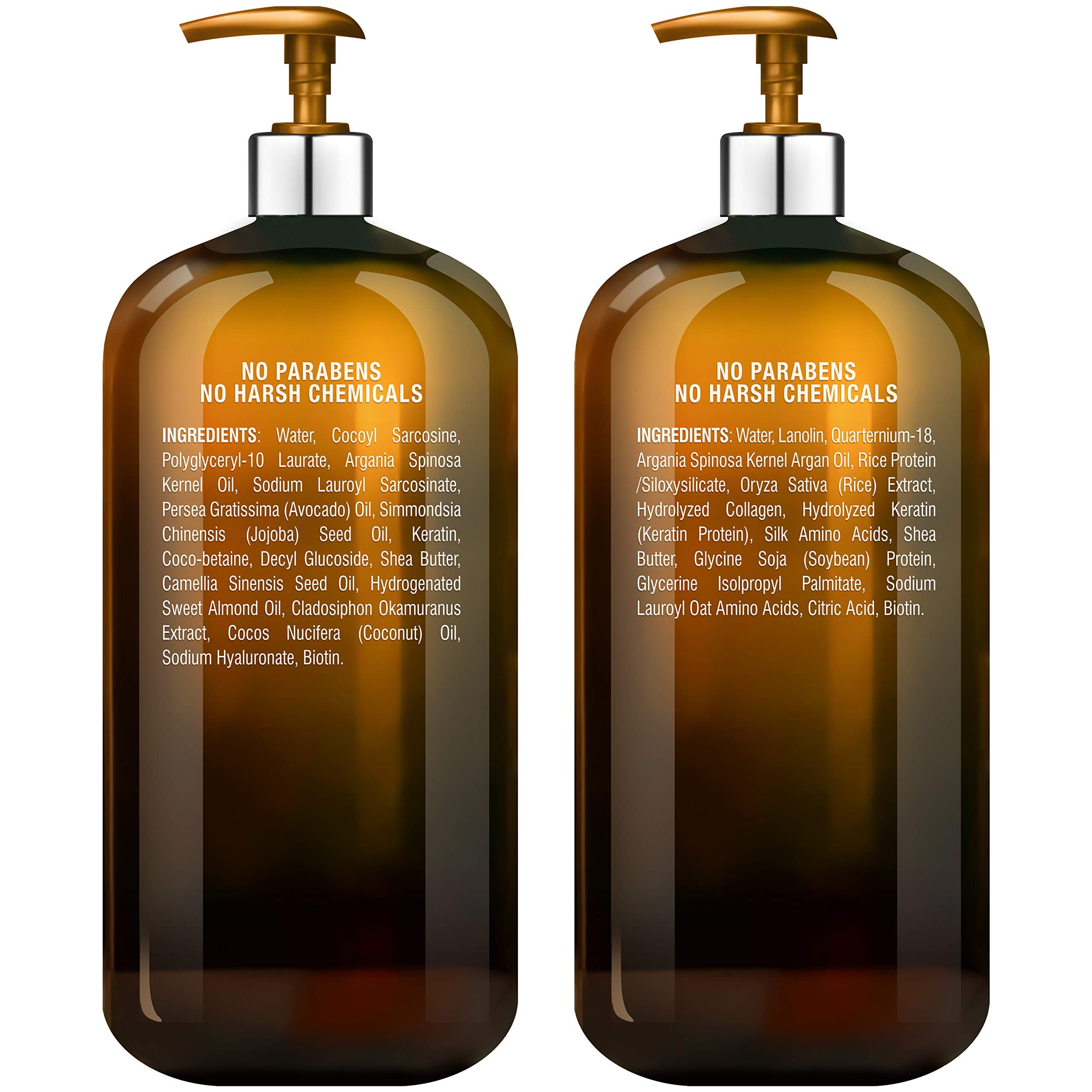 Majestic Pure Argan Oil Shampoo ingredients blend with Argan and Vitamin E