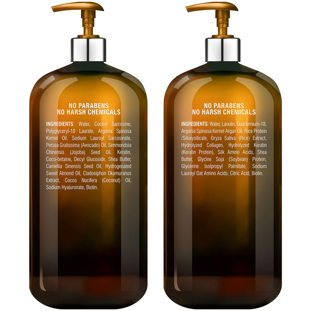 Majestic Pure Argan Oil Shampoo ingredients blend with Argan and Vitamin E
